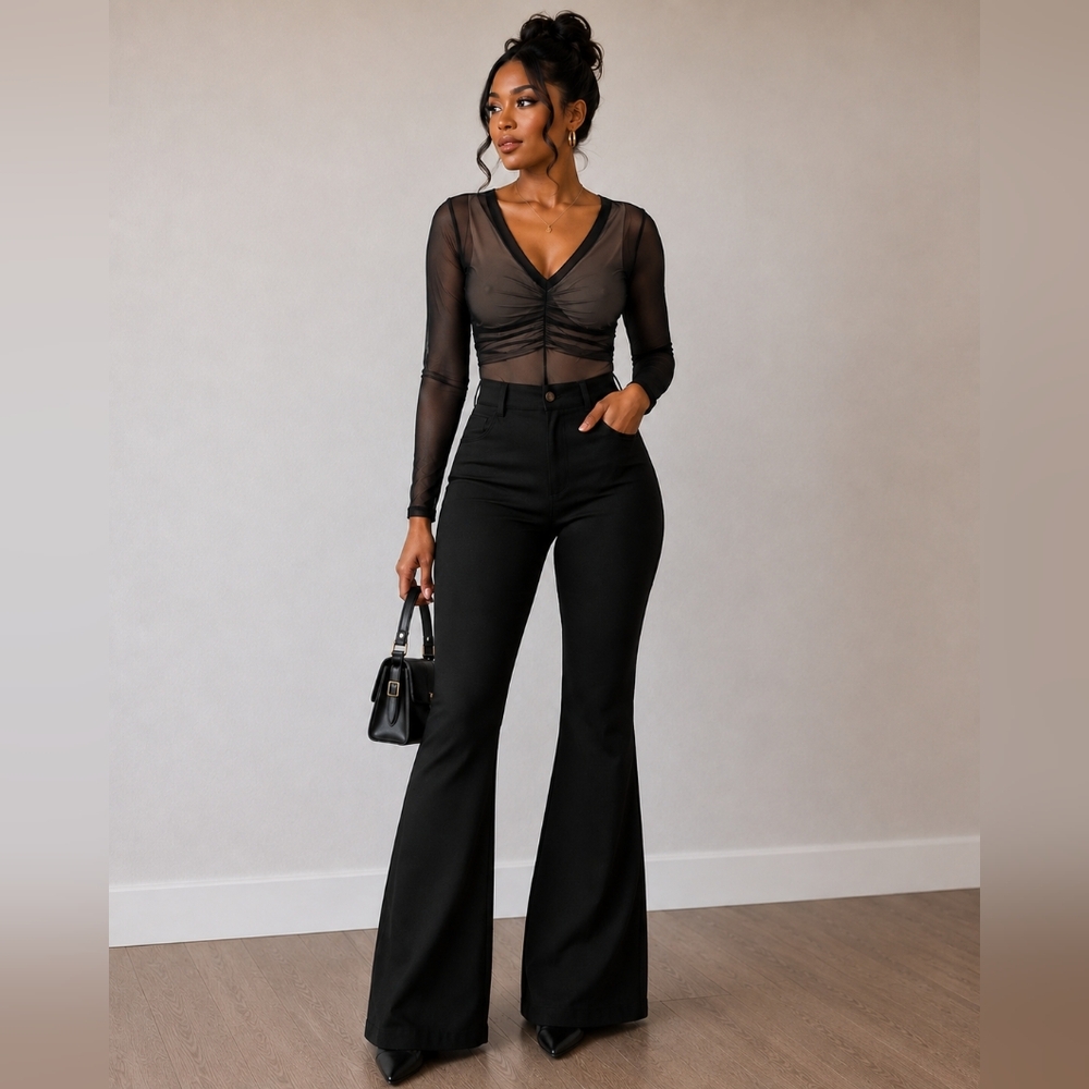 Black and Tan bodysuit